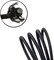 20 Pcs Plastic Cord Locks kit Elastic Bungee Nylon Shock Cord 1/8" 50 ft Lengths, DaKuan 10 Pcs Sing-Hole, 10 pcs Double-Hole (Black) End Spring Toggle Stopper Slider with Crafting Stretch String